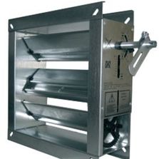 Registres de dosage circulaires ou rectangulaires avec commande manuelle ou motorisable | Ouest Isol & Ventil