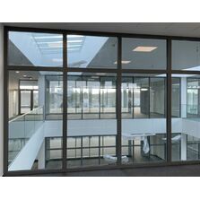 Châssis fixe coupe-feu aluminium à rupture de pont thermique - EI60 | Gamme AluTeq