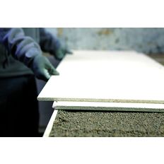 Plaque de plâtre et fibre cellulosique pour réalisation de chapes sèches | Rigidur Sol