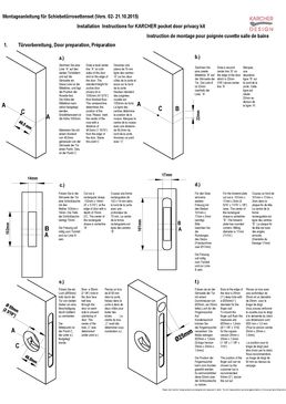 Poignée cuvette en inox pour portes coulissantes | EPD