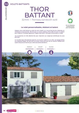 Volet battant en aluminium personnalisable | Thor Battant