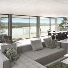 Baie coulissante en aluminium à dormant caché | Hi-Finity