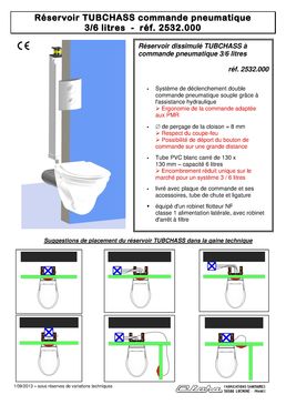Réservoir de chasse à montage dissimulé | Tubchass