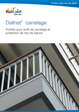 Profilés pour arrêt de carrelage et protection de nez de balcon | Dallnet Carrelage
