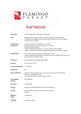 Parquet contrecollé en chêne européen 15 mm - Traverse chemin de fer | Collection Raftwood 
