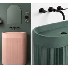 Nouveauté Lavabo béton KAST | Modèle AURA PEDESTAL - 28 couleurs