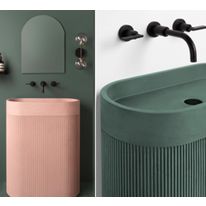 Nouveauté Lavabo béton KAST | Modèle AURA PEDESTAL - 28 couleurs