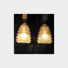 Suspension à deux abat-jour en verre | Campbell