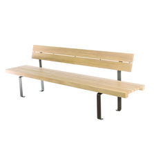 Ligne de mobilier urbain en bois et acier | Linea Light