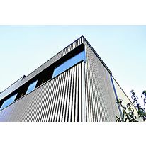 Bardage bois massif à claire-voie | Quadri