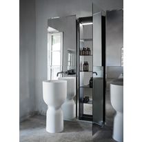 Inbani Lavabo free-standing Origin SolidSurface et cabinet-miroir Strato au sol/mural