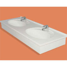 Double vasque en matériau de synthèse | Lagune