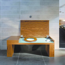 Meuble à cuvette intégrée d'inspiration Bauhaus | Smart Bench