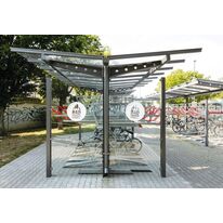 Abri vélos modulaire en acier galvanisé à chaud | OPTURA ORION