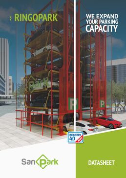Parking de 6/8/10/12 véhicules sur l'empreinte de moins de 2 voitures | Ringopark