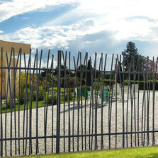 Clôture métallique imitation roseaux | Oorosoo