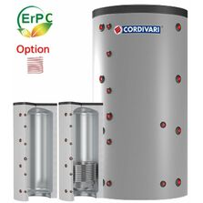 PUFFER - Ballon Tampon acier isolé (chauffage) 300 à 2 000 litres - 8 piquages latéraux Ø1´´1/2 avec ou sans échangeur bas | SITE011288