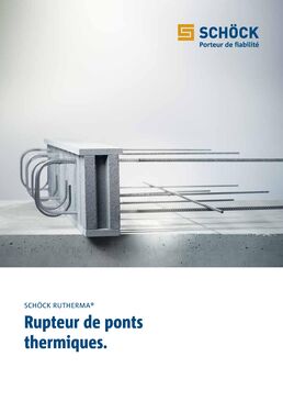 Rupteur de pont thermique pour la liaison dalle balcon en ITI | Rutherma DB, DBi
