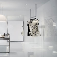 Carrelage carré blanc pour sol et mur | Stratos artic mur