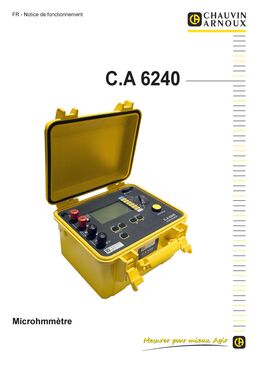 Micro-ohmmètre 10 A | CA 6240