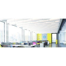 Dalle de plafonds acoustiques aux formes ondulées | Optima Baffles Curves