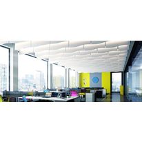 Dalle de plafonds acoustiques aux formes ondulées | Optima Baffles Curves