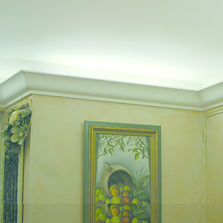 Corniche en staff d'éclairage indirect | Corniche lumineuse