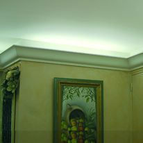 Corniche en staff d'éclairage indirect | Corniche lumineuse