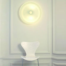 Applique murale design LED en papier blanc | Diva