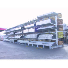 Rayonnage à colonnes et bras de soutien pour produits longs | ProfilCANT