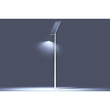 Lampadaire autonome avec panneau photovoltaïque intégré | Solium