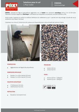 Sous couche isolante tous sols | FOXISOL