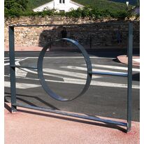 Barrière de voirie | Barrière Pi en acier pour aménagement urbain