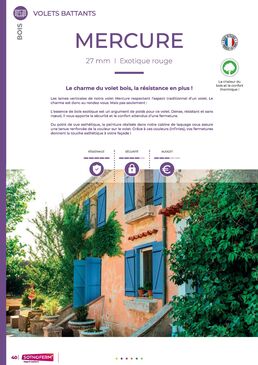 Volet battant bois à lames verticales |  Mercure battant 