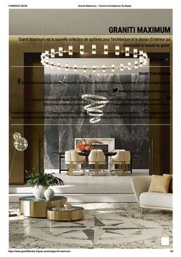 Revêtement de mur et de sol en grès cérame effet Granit | Graniti Maximum 