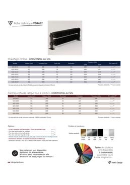 Radiateur design superposé | VD 4632 en acier à ailettes carrées
