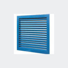 Grille murale à lames pare-pluie | AS / AC