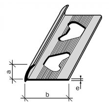 Arrêt de carrelage ou de résine 1/4 de rond aluminium, inox ou PVC