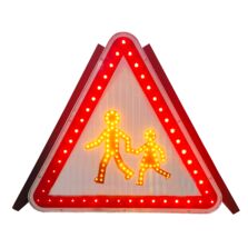 Panneau lumineux école A13a alimentation solaire | 141251