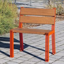 Fauteuil en bois et acier | Arlo