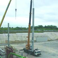 Poteau à corbeaux en béton précontraint | Poteau béton Plandal
