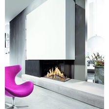 Foyer à gaz fermé à jeu de flammes élevé | Fairo Eco Prestige