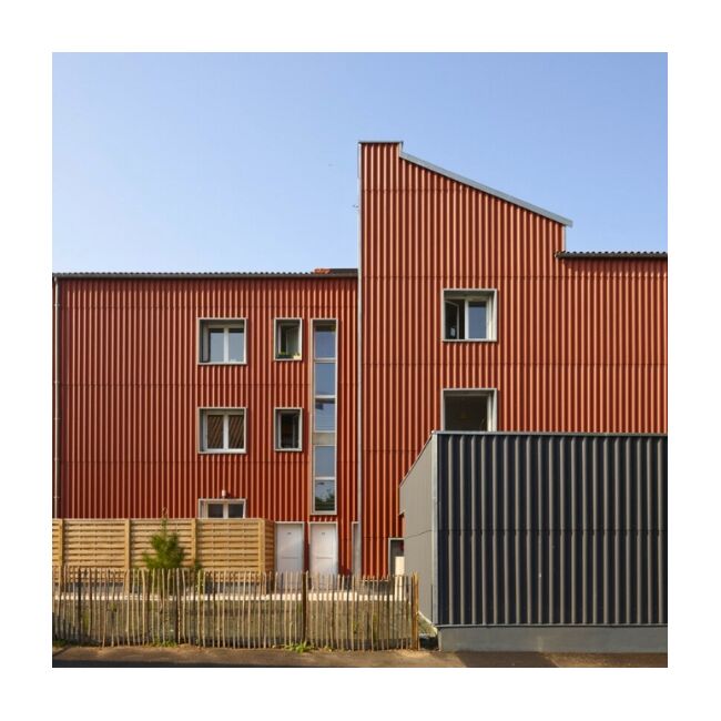 Plaques ondulées en fibres-ciment pour façade | PO5 &amp; PO6 Coloronde