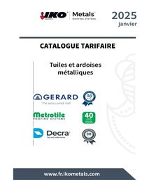 Catalogue tuiles et ardoises métalliques IKO Metals France 2025