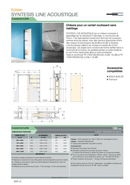 Syntesis Line Acoustique - La porte coulissante invisible et acoustique
