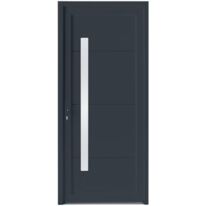 Porte d'entrée Alice PVC Gris | LAPEYRE SERVICES