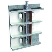 Système d'amenée d'air et d'évacuation pour appareils à gaz | Apollo 3Cep