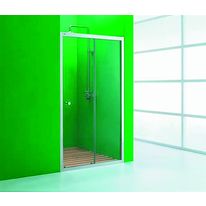 Parois de douche à profilés aluminium poli | Infiniti