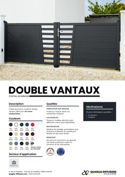 Portail Aluminium Battant - Portail double vantaux | Residentiel