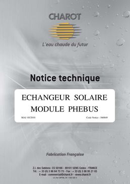 Echangeur ECS à fluide primaire solaire | Phebus
